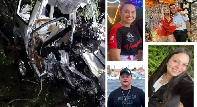 ¡Fatal accidente! 5 jóvenes fallecieron tras chocar con una gandola en la carretera Lara-Zulia