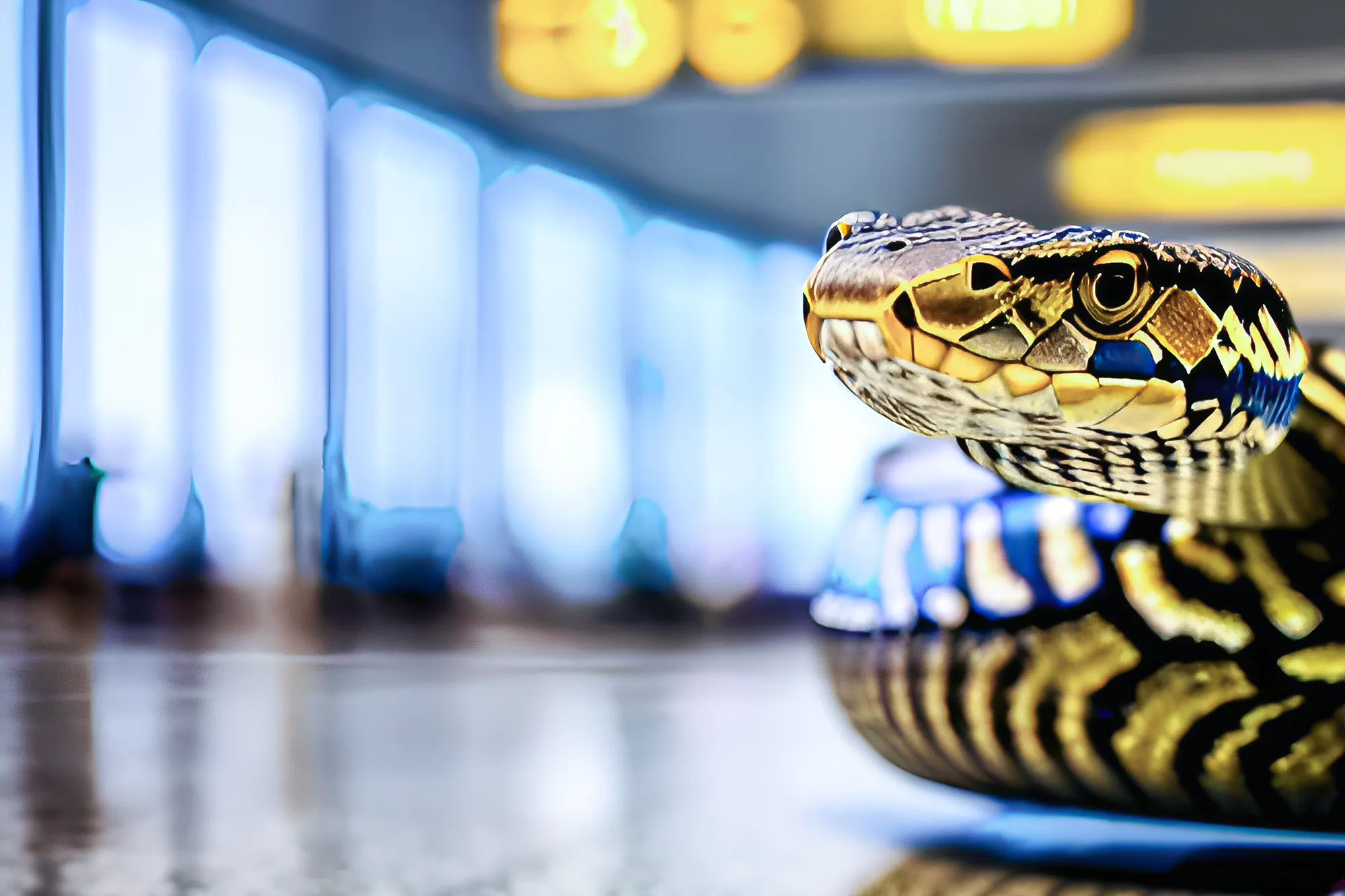 ¡Insólito! Hallan una anaconda y otros reptiles en el equipaje de una mujer en aeropuerto de Israel