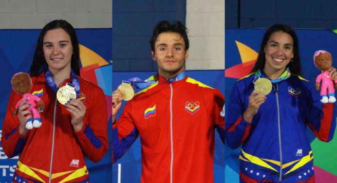 Natación venezolana sumó tres medallas de oro en los Centroamericanos y del Caribe