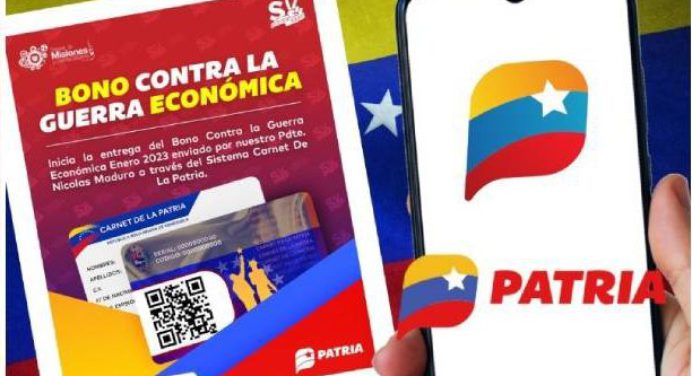 ¡Atención! Patria inició entrega del Bono contra la Guerra Económica (+monto)