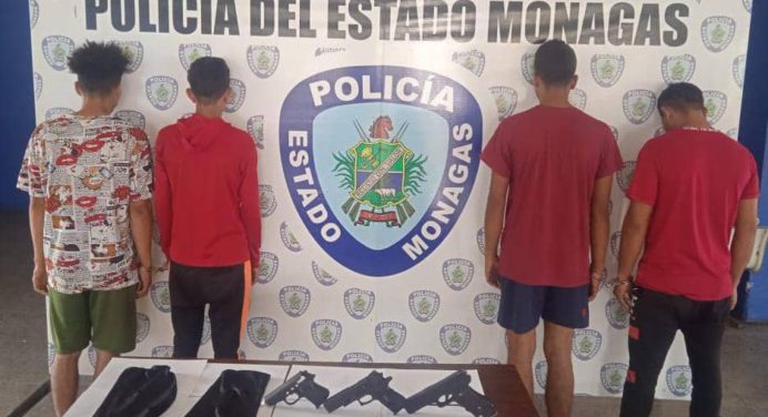 Detienen en Jusepín a 4 integrantes de la banda «Los Ángeles Negros»