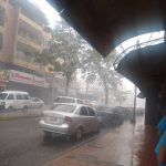 La lluvia de la onda tropical N° 8 se hizo sentir sobre Maturín