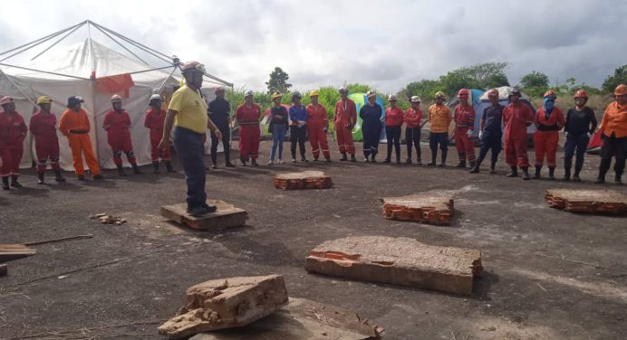 PCAD dicta curso de rescate y estructuras colapsadas a 50 funcionarios de Monagas