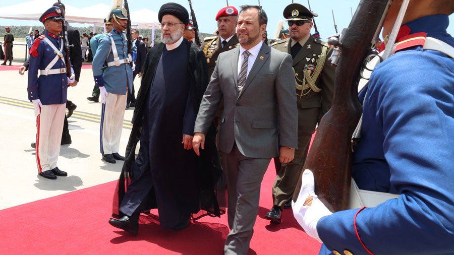 El presidente de Irán, Ebrahim Raisi llegó este lunes a Venezuela
