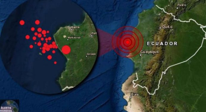 Provincia costera de Ecuador registró sismo de magnitud 5,5