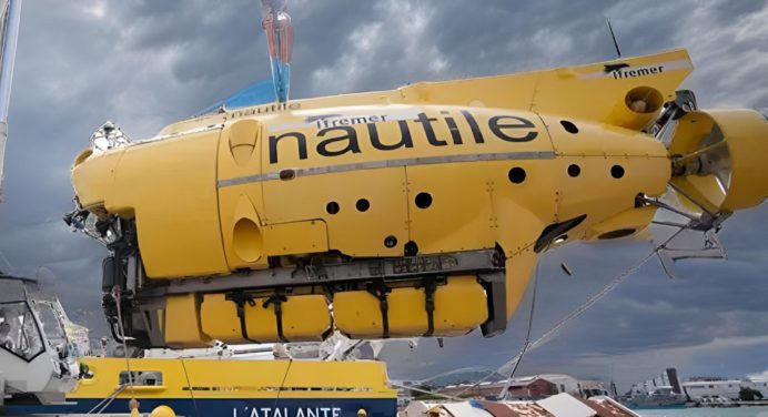 Un robot llamado Nautile se unió a la búsqueda de los turistas del Titanic