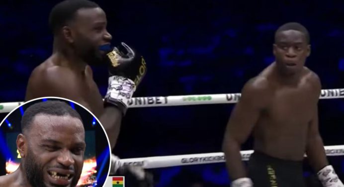 ¡Viral! Peleador de kickboxing pierde los dientes frontales tras certero golpe de su oponente