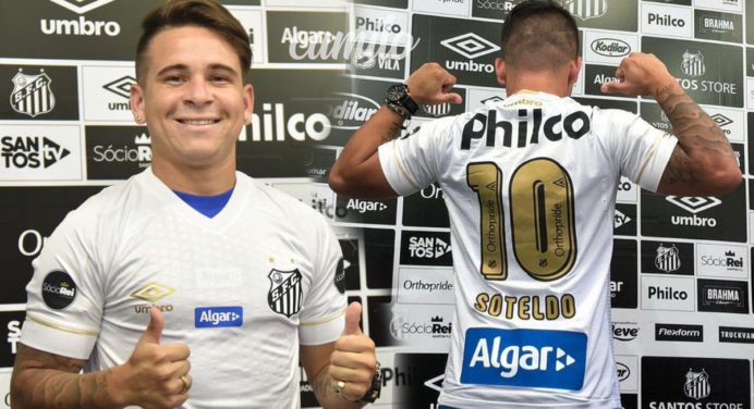 ¡Yeferson Soteldo se queda en Brasil! Santos FC compró la ficha del venezolano