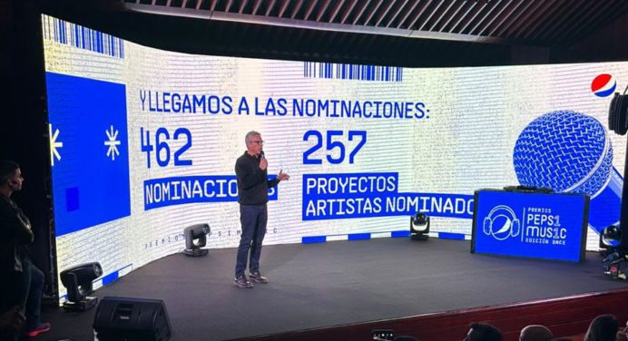 ¡A votar! 257 artistas venezolanos están nominados a los Premios Pepsi Music 2023