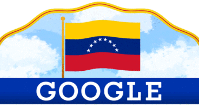 Google dedicó su doodle a Venezuela en el Día de la Independencia