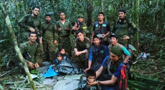 Colombia custodiará por 6 meses a los niños rescatados en la selva, ya salieron del hospital