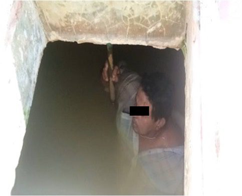 En el Zulia sujeto se ocultó en tanque subterráneo tras acuchillar a su mujer y amenazar a sus hijos
