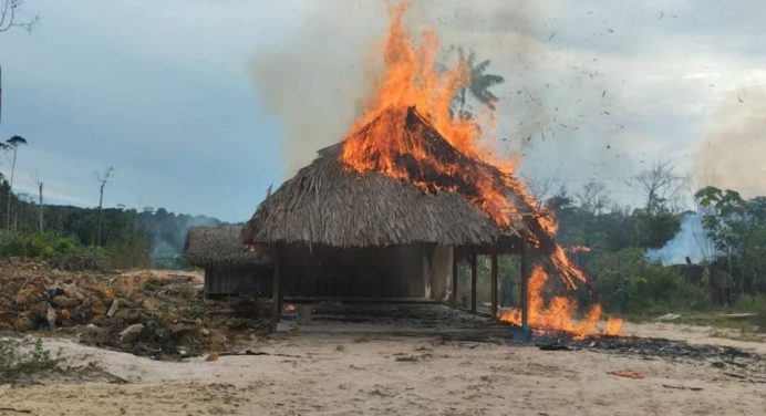 FANB desmantela más de 28 viviendas improvisadas en Amazonas