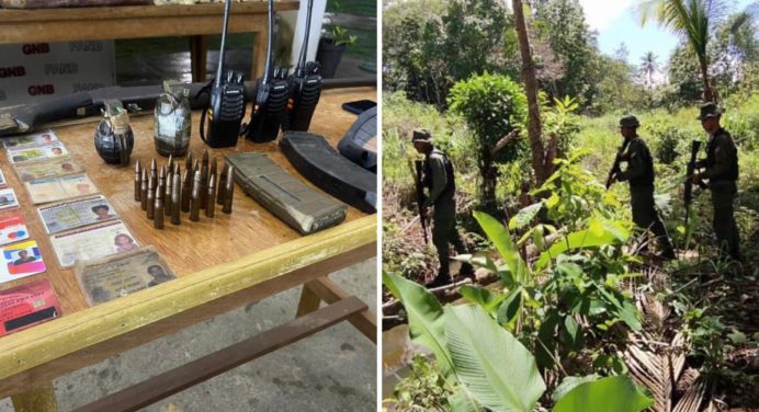 FANB incautó material logístico usado por grupos violentos en Monagas