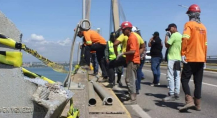 Fontur comienza a reparar 17 barandas derribadas durante accidente fatal en Puente sobre el Lago