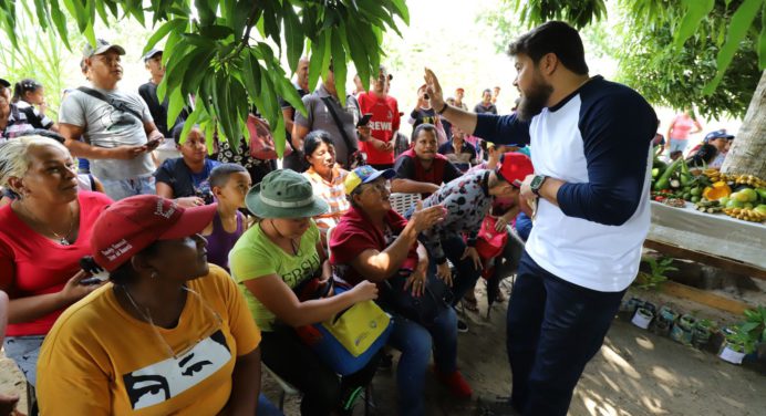 Gobernador Ernesto Luna impulsa la producción agrícola en la parroquia Las Cocuizas