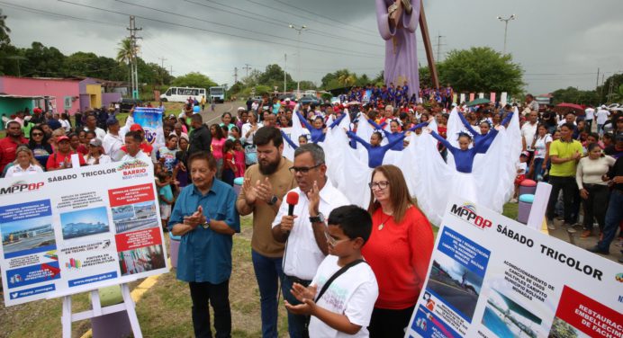 Gobierno entregó trabajos de rehabilitación en Caripito durante «Sábado Tricolor»