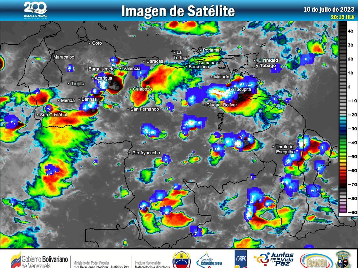 Inameh prevé lluvias con descargas eléctricas en estos estados del país #11Jul