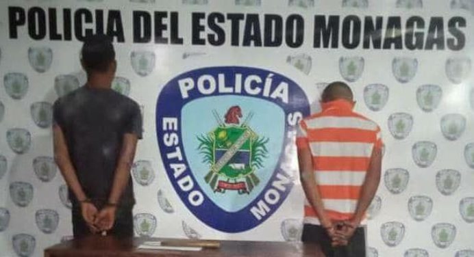 Polimonagas detuvo en La Morrocoya a dos integrantes de la banda delictiva «El Remigio»