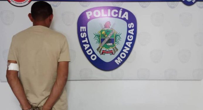 Hombre fue detenido por Polimonagas tras intentar quemar a su expareja