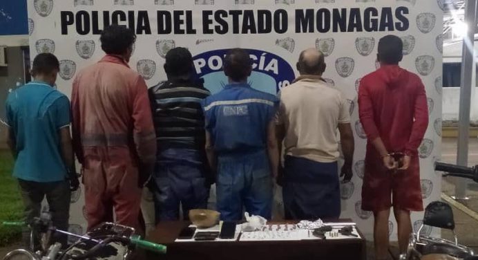 Polimonagas desmanteló la banda «El Canilla» en Los Bajos de El Furrial