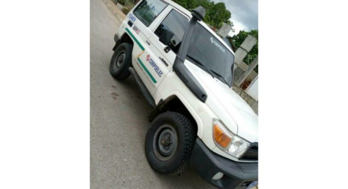 Sujetos armados se robaron un vehículo de Corpoelec en Jusepín