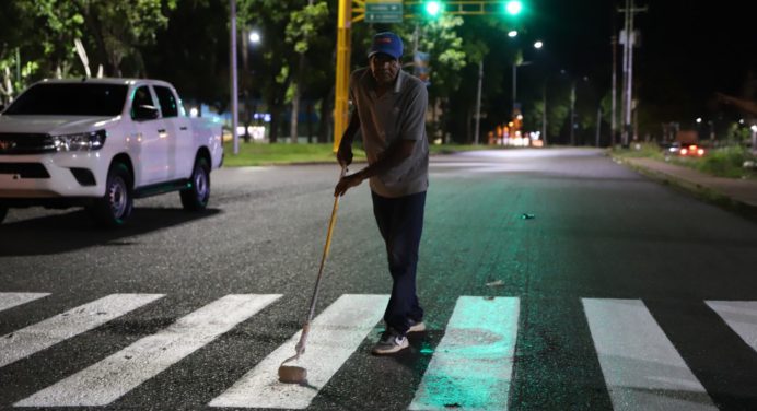 Alcaldía de Maturín demarca intersección de las avenidas Bicentenario y Libertador