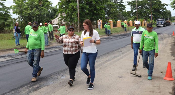 Alcaldía de Maturín ha colocado más de 416 toneladas de asfaltado en la Cruz Peraza