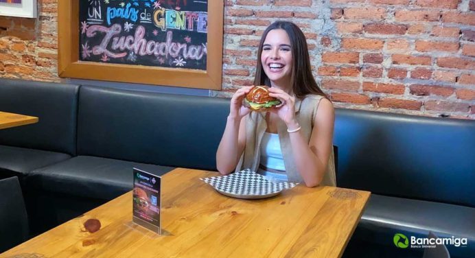 Bancamiga lanzó su hamburguesa a través de una experiencia de marketing sensorial