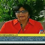 Delcy Rodríguez instala diálogos entre Gobierno de Colombia y el ELN