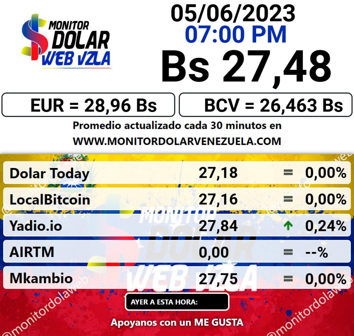 dolartoday en venezuela precio del dolar este sabado 5 de agosto de 2023 laverdaddemonagas.com monitor7867