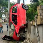 Vehículo se cayó en la Bajada El Picacho