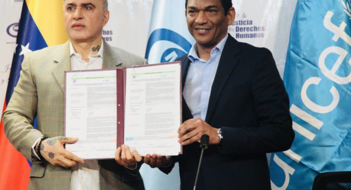 Ministerio Público firmó acuerdo con Unicef sobre protección infantil