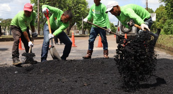 Plan Cero huecos de la Alcaldía de Maturín llegó a la avenida Cruz Peraza