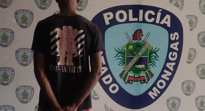 Polimonagas detuvo a peligroso delincuente caminado por Las Cayenas