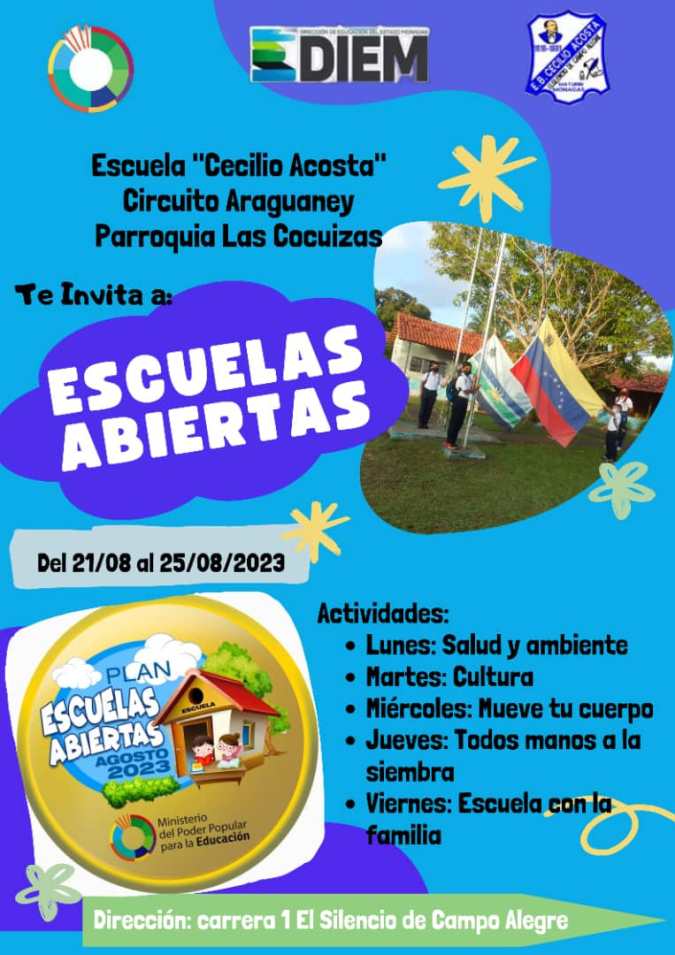 programa escuelas abiertas espera por ninos en cecilio acosta de el silencio laverdaddemonagas.com escuelas abiertas