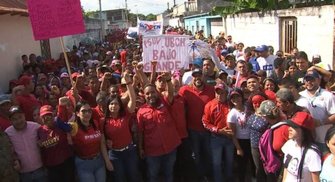 Psuv Cedeño marchó en respaldo al Presidente Nicolás Maduro