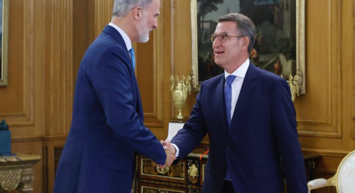Rey Felipe VI propone a Feijóo como candidato a la presidencia de España