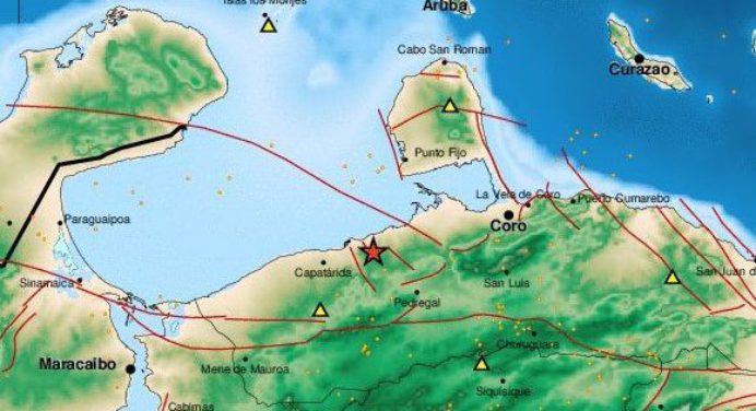 Sismo de magnitud 3.5 se sintió en Falcón, Carabobo y zonas de Aragua
