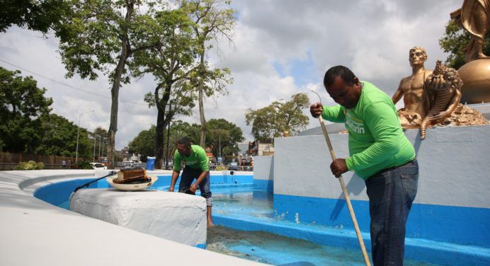 Alcaldía de Maturín avanza con obras de embellecimiento en tres puntos de la ciudad