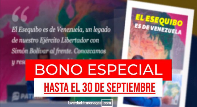 Atentos con el Bono Especial: Su envío termina este #30Sep