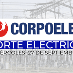 Corpoelec suspenderá servicio eléctrico este miércoles, 27 de septiembre