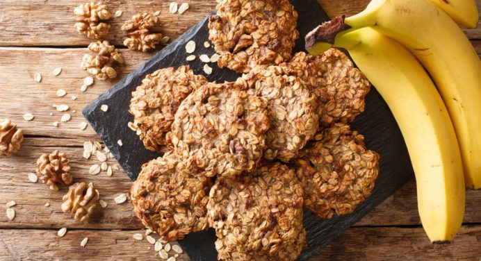 ¡Deliciosas y saludables! Galletas de avena y cambur sin harina ni azúcar