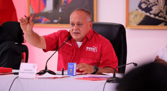 Diosdado Cabello reitera que no está en discusión levantamiento de inhabilitaciones políticas