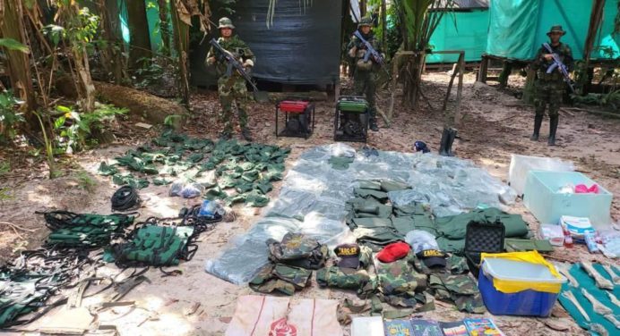 FANB desmantela dos campamentos logísticos de grupos Tancol en el cerro Yapacana