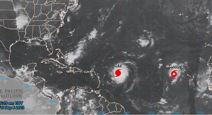 Huracán Lee alcanza categoría 5 y se acerca al este del Caribe