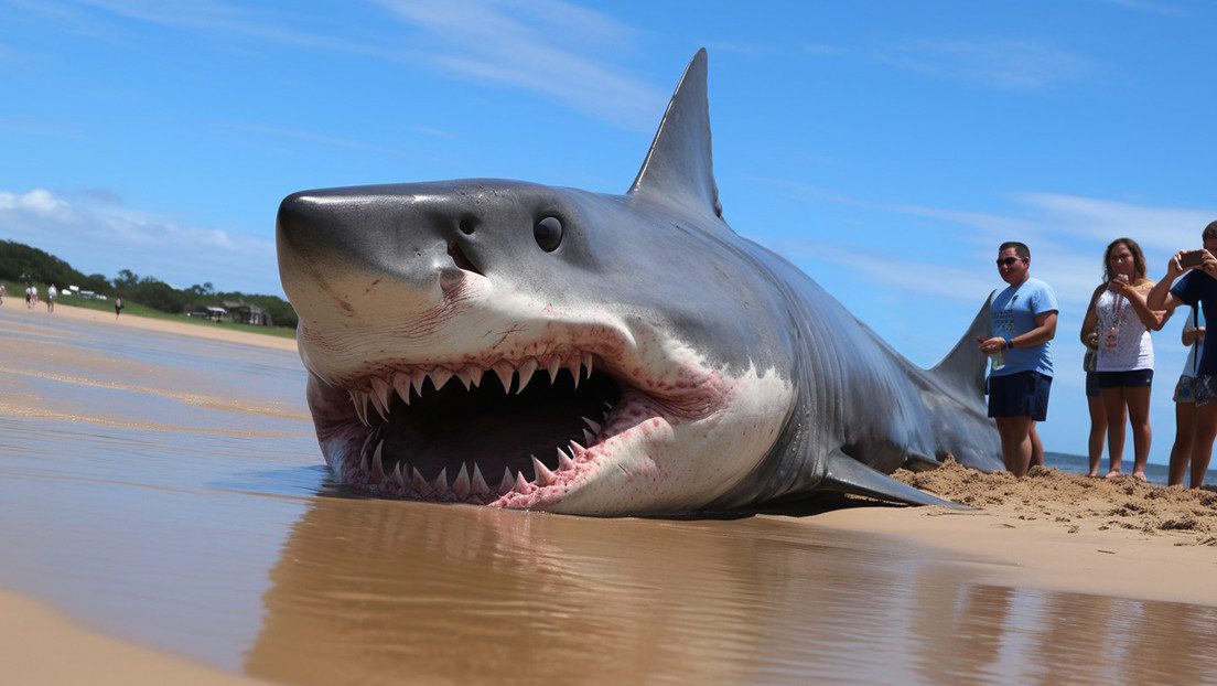 insolito nadadores en rusia salvan a un tiburon de morir a orillas de una playa laverdaddemonagas.com 65056ee759bf5b72291e6750