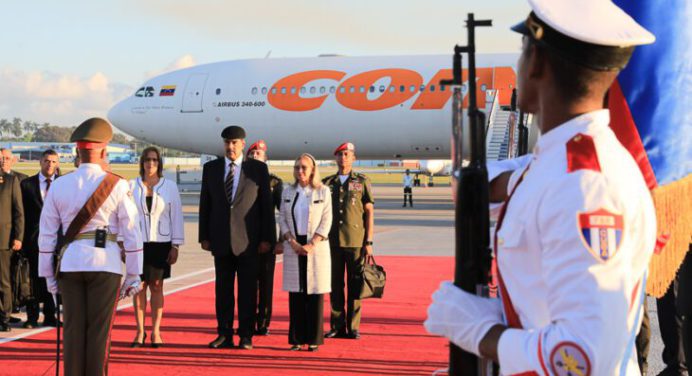 Presidente Maduro es recibido en Cuba para participar en la Cumbre G-77+China