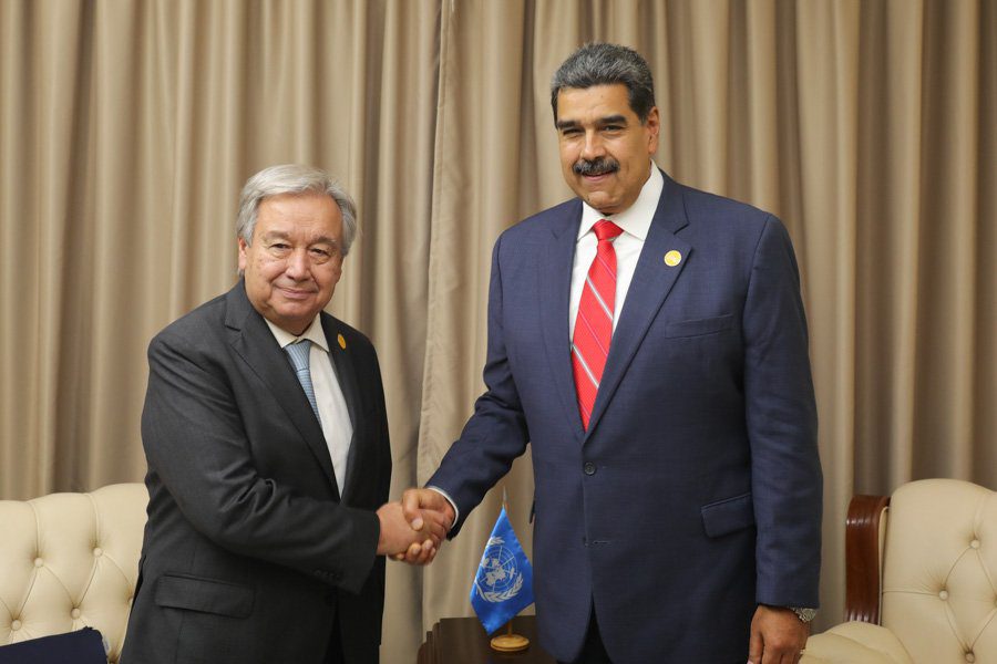 Presidente Nicolás Maduro se reúne con secretario general de la ONU