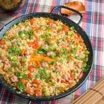 Arroz supremo con salchichas